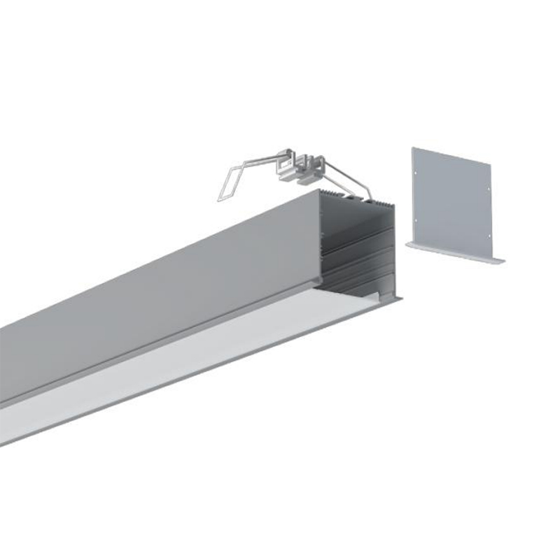 Recessed LED Aluminum Profile For LED Strip Lighting - Inner Width 72mm